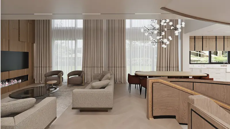 Silivri Villa I — salon ve yemek alanı